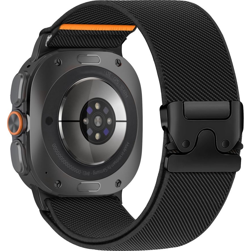 Pasek Tech-Protect Nylon Clasp z metalową klamrą do Galaxy Watch Ultra /2 , czarny