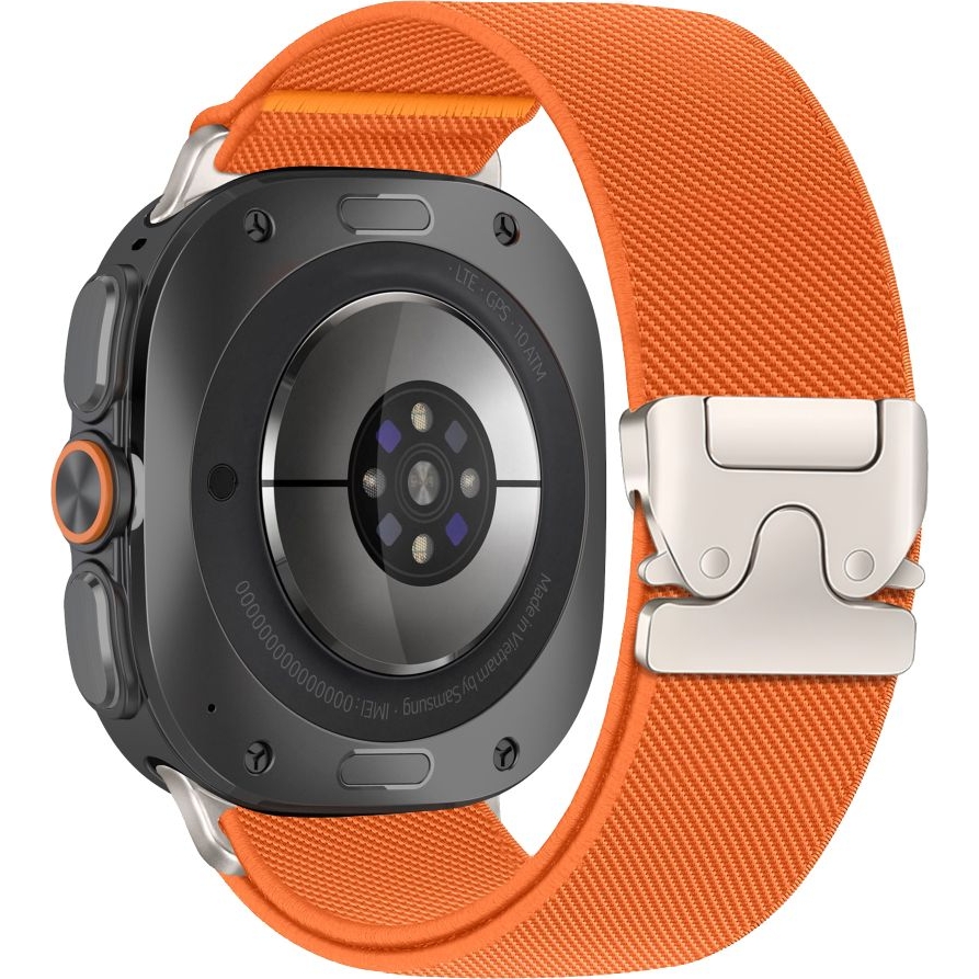 Pasek Tech-Protect Nylon Clasp z metalową klamrą do Galaxy Watch Ultra / Ultra 2, pomaranczowy