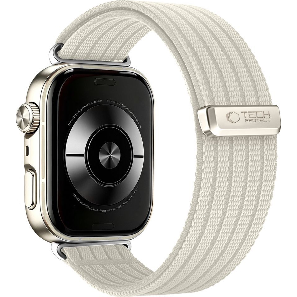 Tech-Protect Nylon Strap to nylonowy pasek do zegarka w kolorze kremowym