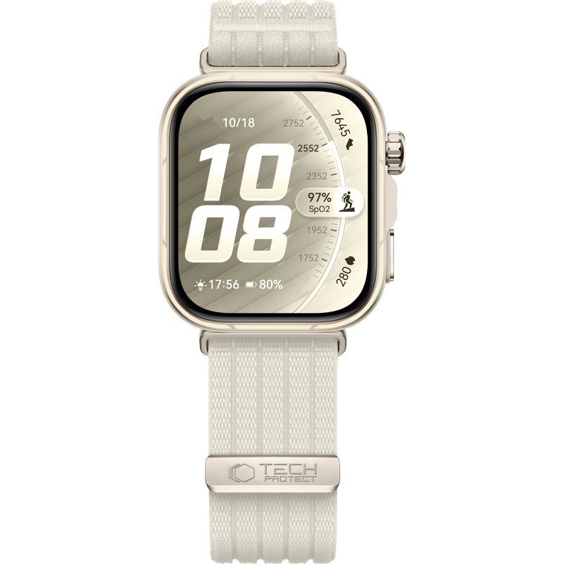 Tech-Protect Nylon Strap to nylonowy pasek do zegarka w kolorze kremowym