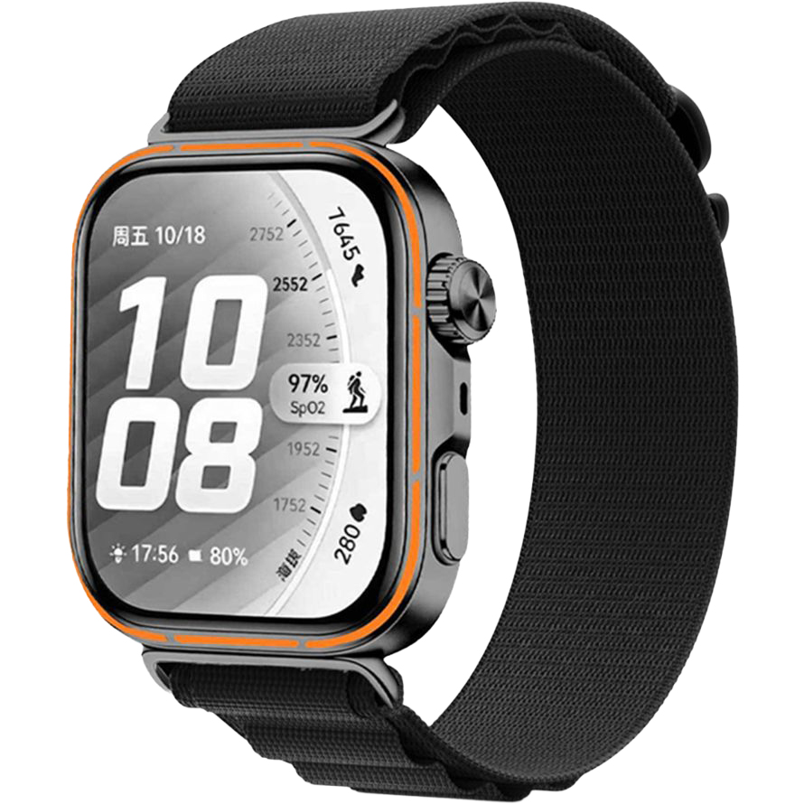 Opaska Tech Protect Nylon Pro Strap do Huawei Watch Fit 5 Pro /5/4 Pro/4/3, czarne