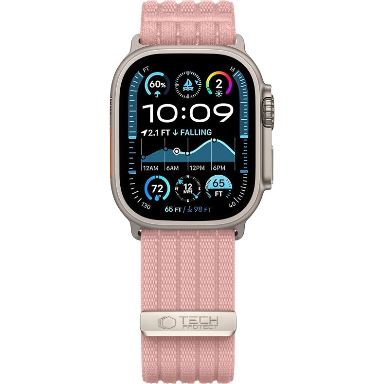 Tech-Protect Nylon Strap to nylonowy pasek do zegarka w kolorze różowym