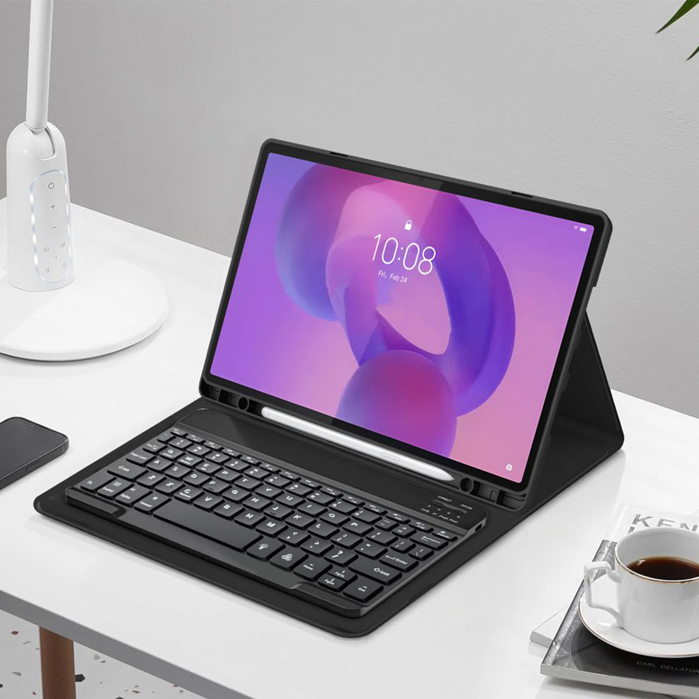 Etui z klawiaturą Tech-Protect SC Pen + Keyboard do Lenovo Idea Tab Plus 12.1, czarne