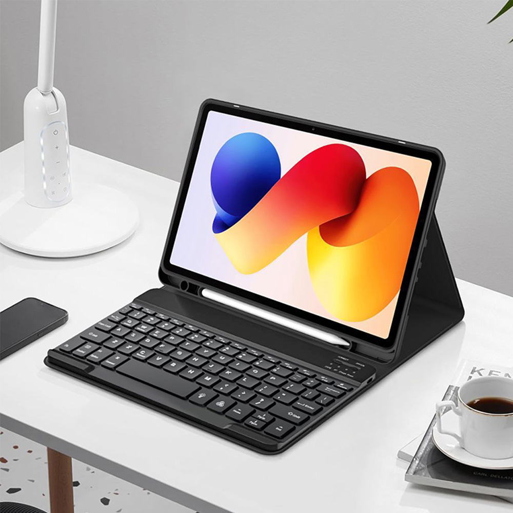 Etui z klawiaturą Tech-Protect SC Pen + Keyboard do Xiaomi Poco Pad M1 / Redmi Pad 2 Pro, czarne
