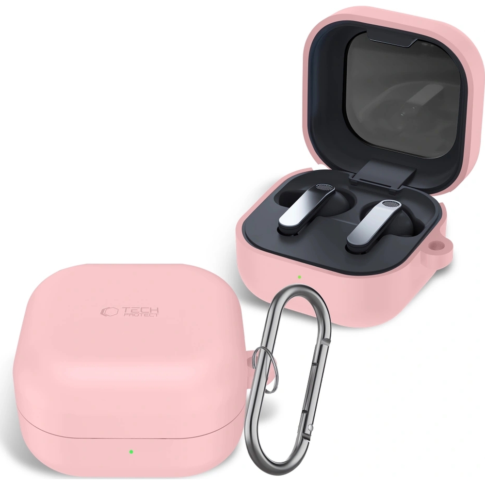 Etui Tech-Protect Silicone Hook do Galaxy Buds 4 / 4 Pro, różowe.