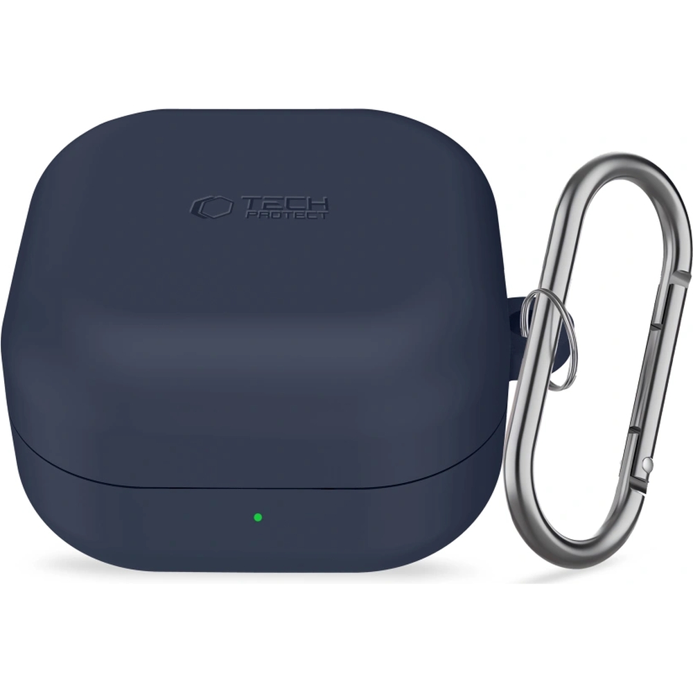 Etui Tech-Protect Silicone Hook do Galaxy Buds 4 / 4 Pro, granatowe.