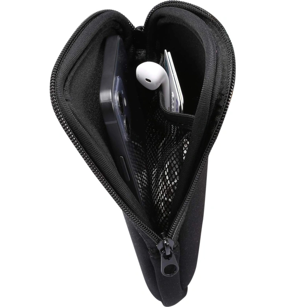 Tech-Protect SM70 Universal Phone Pouch, wytrzymała miękka konstrukcja neopren zamek, czarny