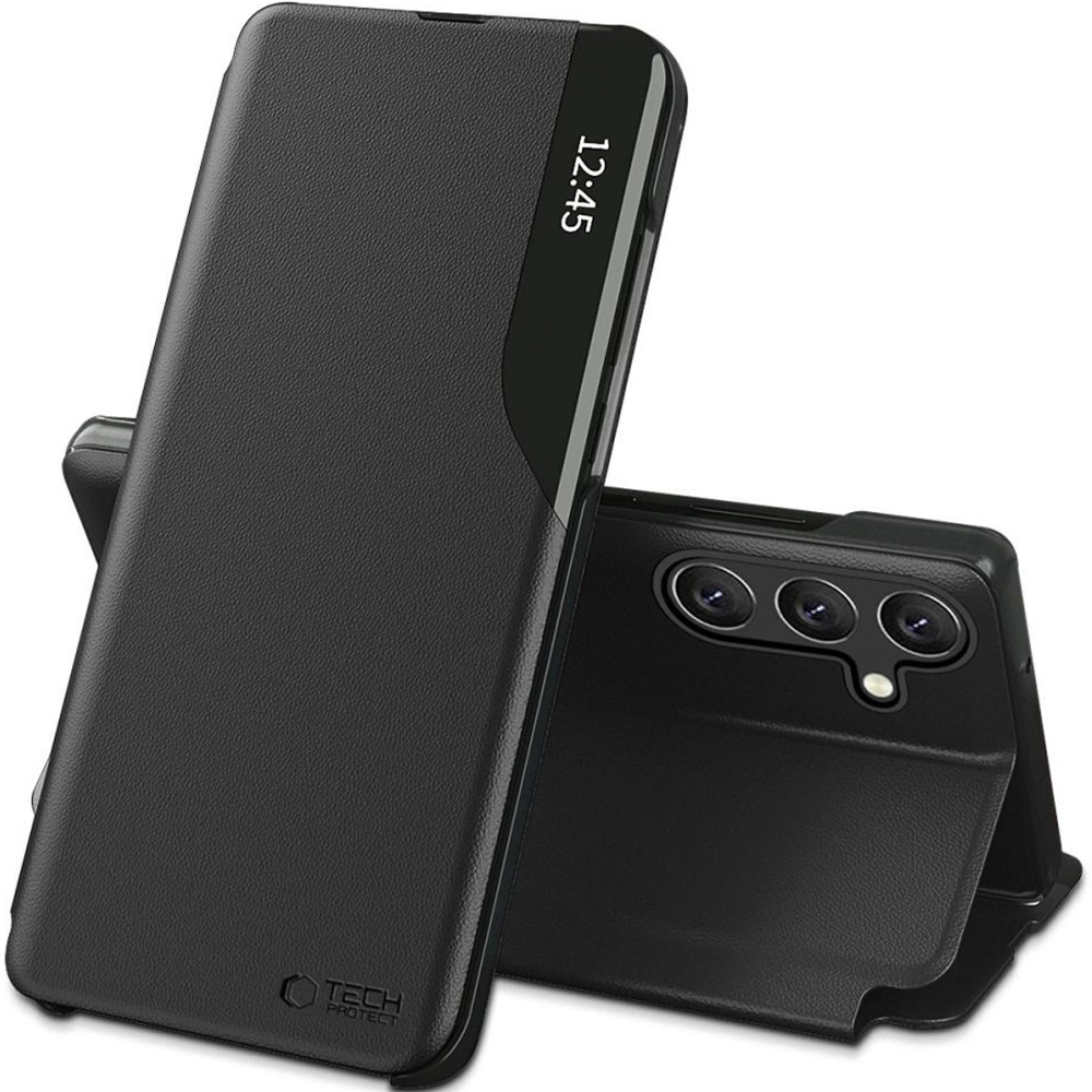 Etui z klapką Tech-Protect Smart View do Galaxy A57 5G, czarne