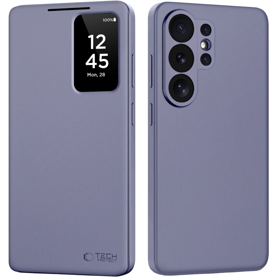 Etui z klapką Tech-Protect Smart Wallet dla Galaxy S26, fioletowe.