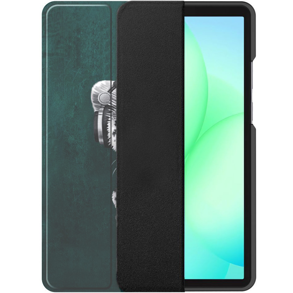 Etui z klapką Tech-Protect SmartCase do Galaxy Tab A11 / Tab A9, ciemnozielone