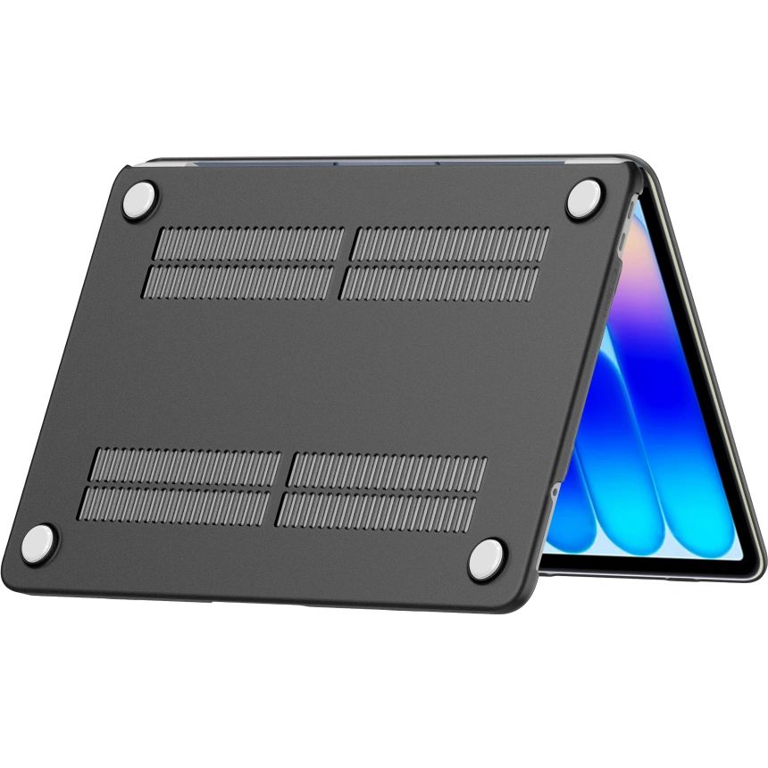 Etui Tech-Protect SmartShell do MacBook Neo 13 A18 Pro 2026, matowe półprzezroczysto-czarne