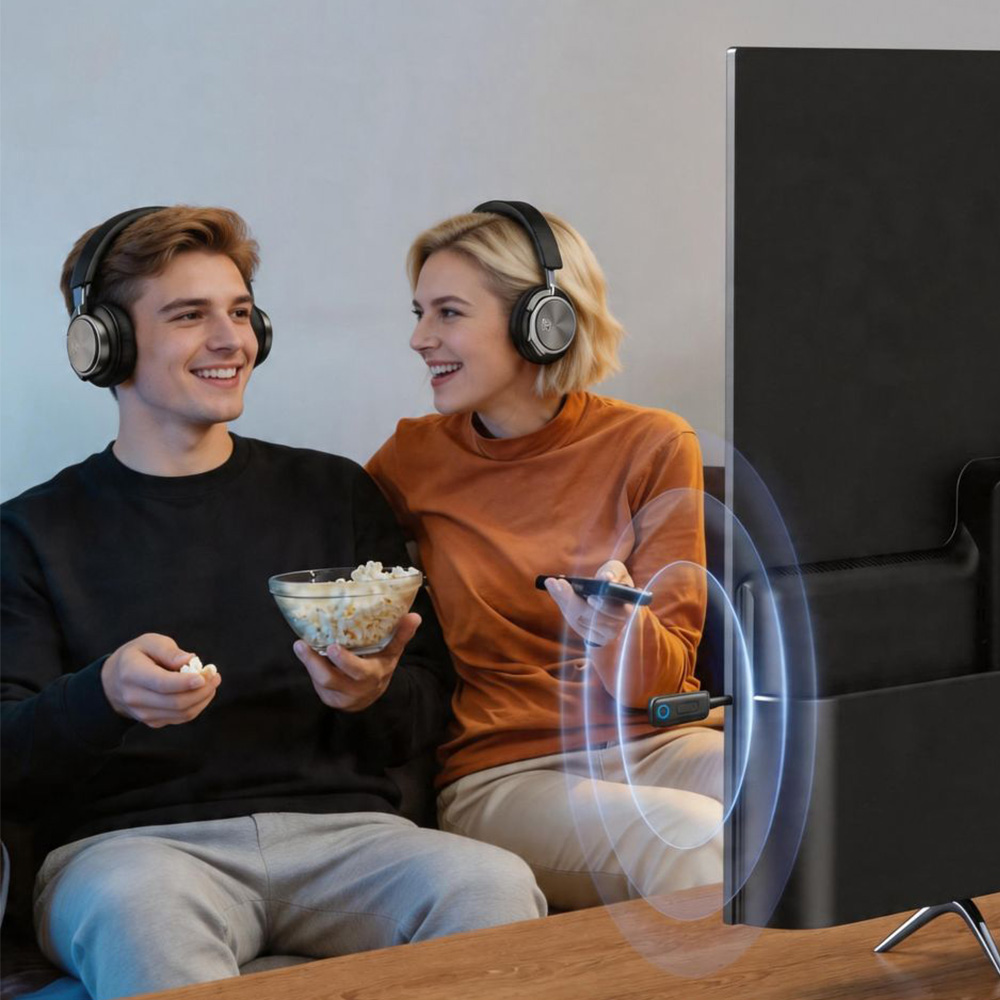 Odbiornik / nadajnik Bluetooth 5.4, AUX 3,5 mm, Tech-Protect Ultraboost AU02, czarny