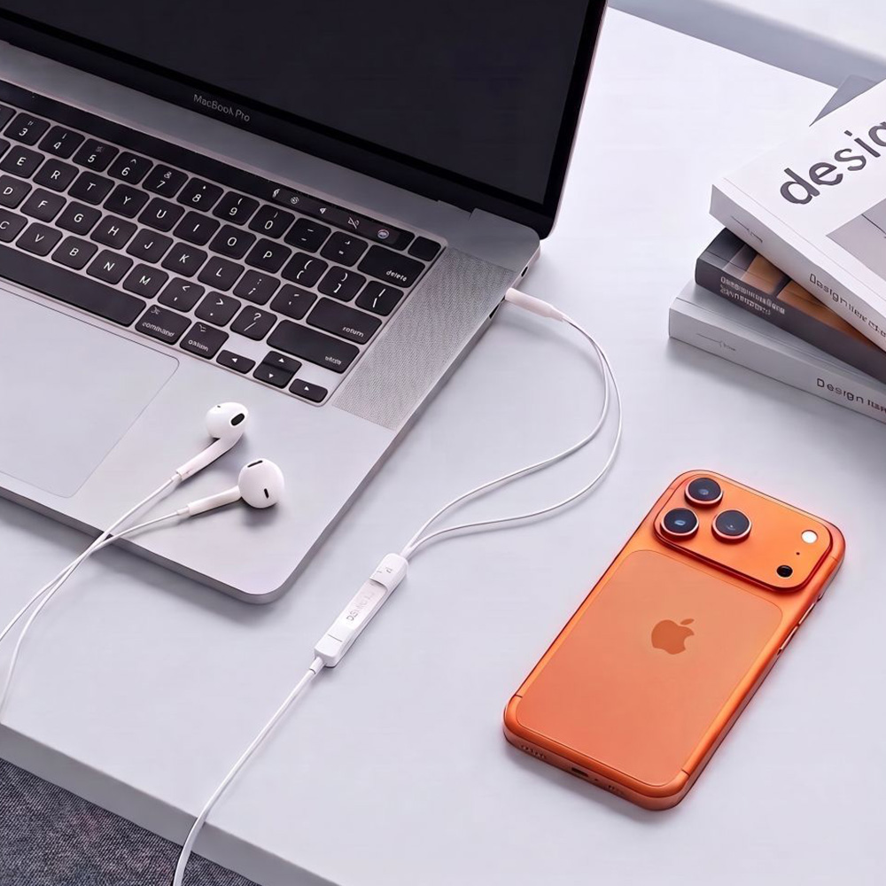 Słuchawki przewodowe douszne Tech-Protect UltraBoost Core G4, Mini Jack 3.5 mm, 1,2 m, białe