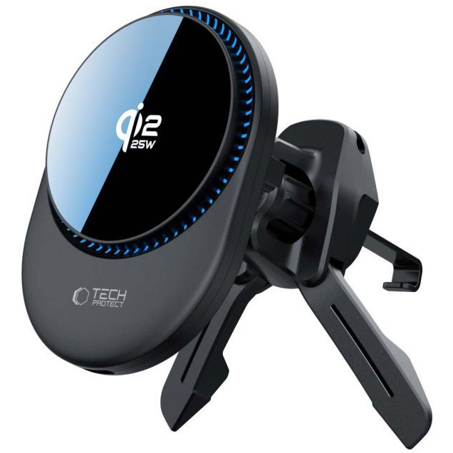 Uchwyt samochodowy z ładowaniem indukcyjnym Tech-Protect Magnetic MagSafe Dashboard 25W, czarny