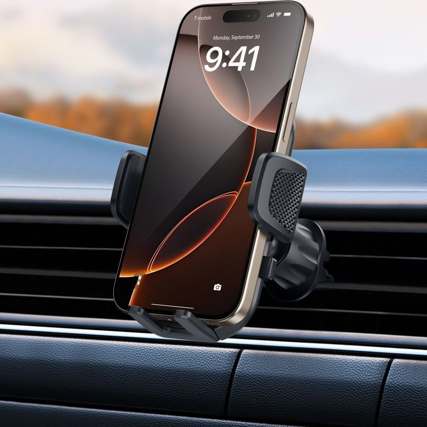 Tech-Protect V8 Universal Long Arm, pełny zestaw do montażu samochodowego, praktyczny i uniwersalny, czarny