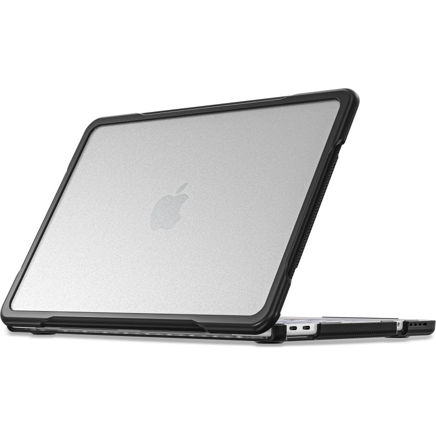 Etui na laptopa Tech Protect Velar w kolorze przezroczystym z czarną ramką