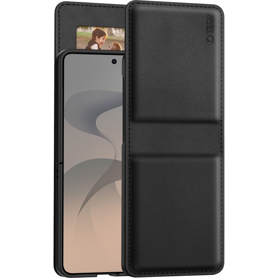 Etui z klapką Tech-Protect Wallet do Galaxy Z Flip8, czarne