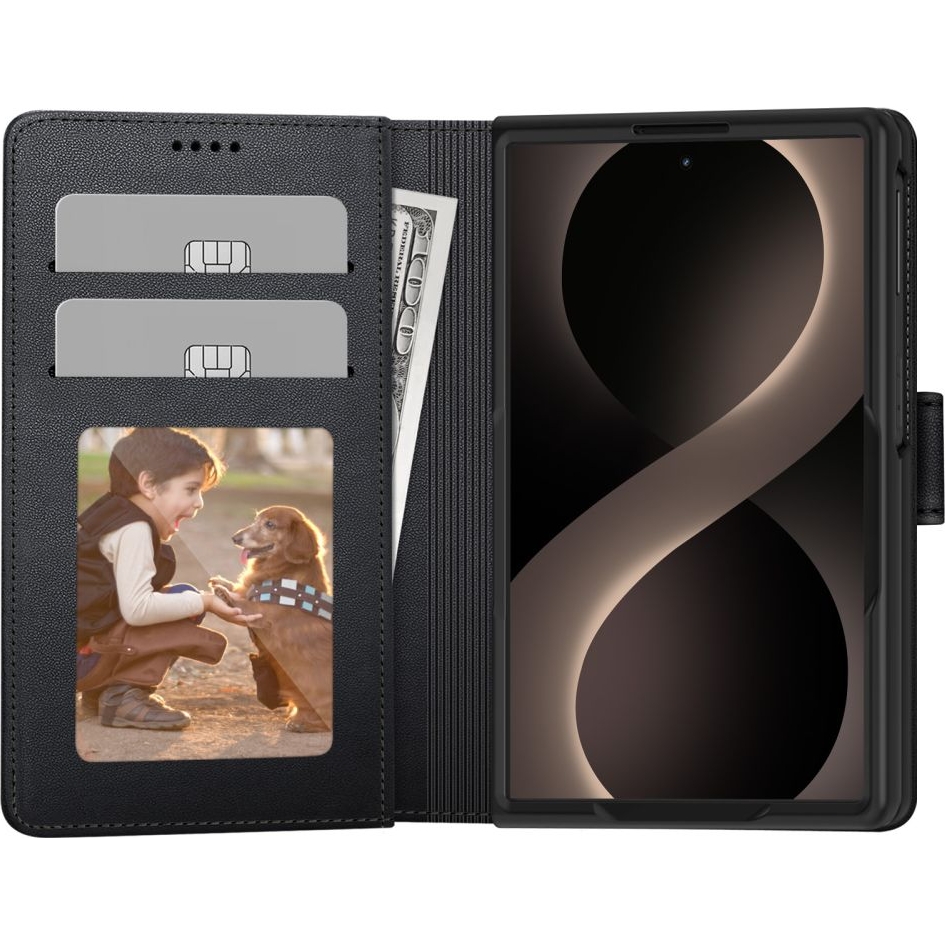 Etui z klapką Tech-Protect Wallet do Galaxy Z Fold 8, czarne