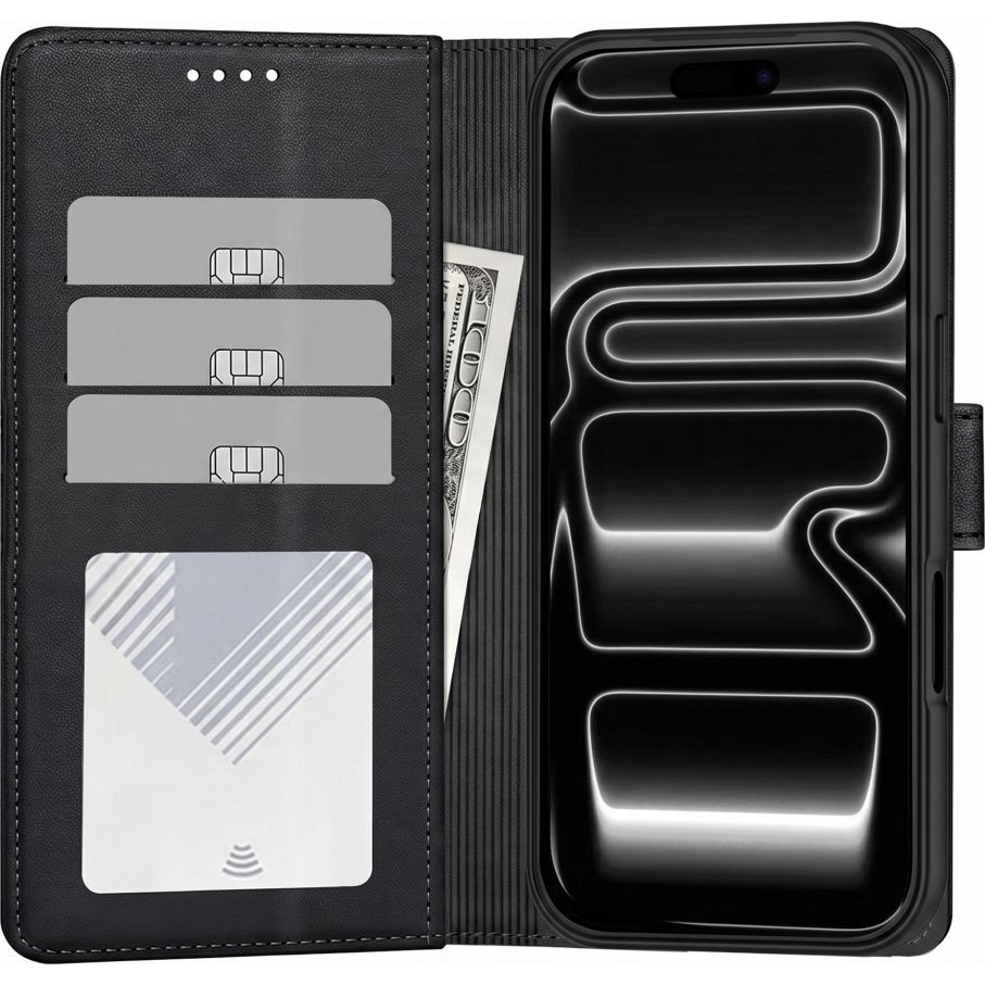 Etui Tech-Protect Wallet do Apple iPhone 18 Pro Max / 17 Pro Max, kompatybilne z MagSafe czarne