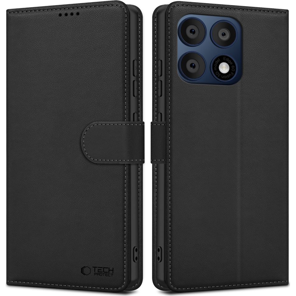  Etui Tech-Protect Wallet do Motorola Edge 70 Pro, czarne