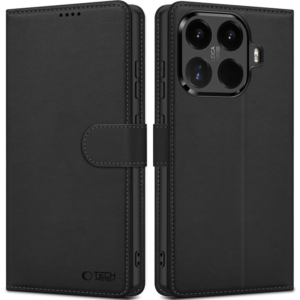 Etui z klapką Tech-Protect Wallet do Xiaomi 17T, czarne