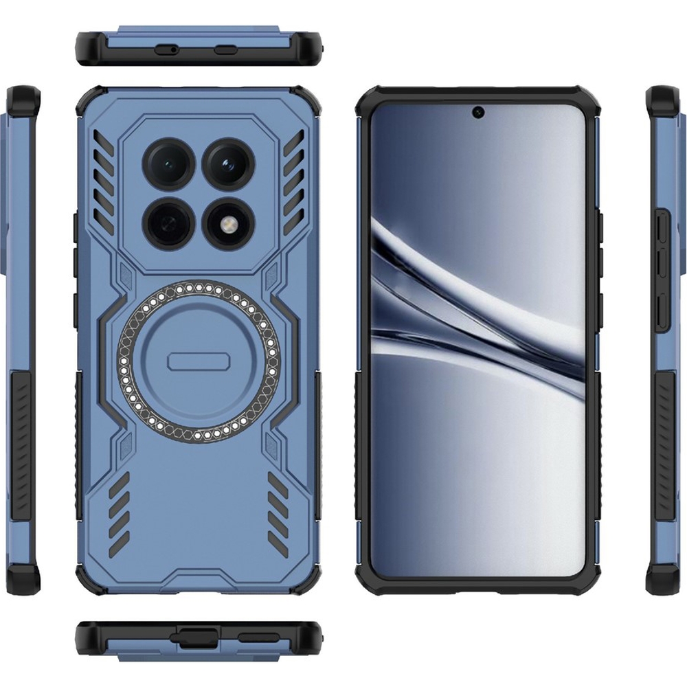 Techsuit ArmorMag Case, ramka chroniąca soczewki aparatu, precyzyjna, niebiesko-czarne