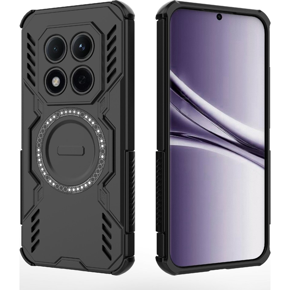 Techsuit ArmorMag Case, wyjątkowa ochrona przed upadkami i otarciami, solidne, czarne