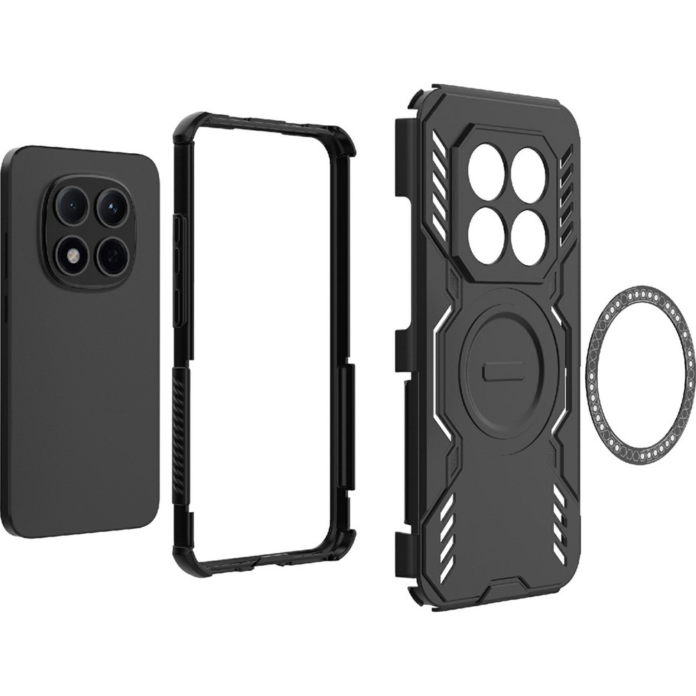 Techsuit ArmorMag Case, ramka chroniąca soczewki aparatu, precyzyjna, niebiesko-czarne