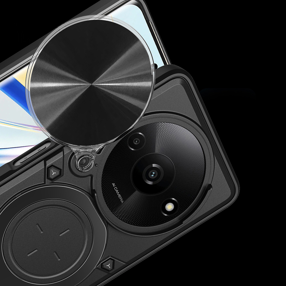 Techsuit CamGuard Pro, ochrona przycisków, pyłoszczelna obudowa, czarne