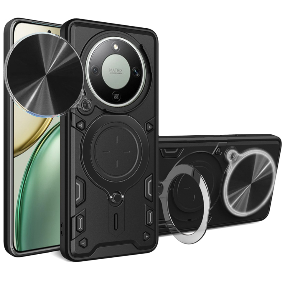 Techsuit CamGuard Pro, wytrzymała ochrona aparatu, codzienna niezawodność, czarne