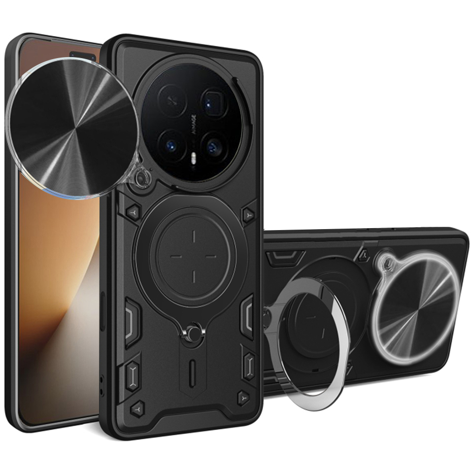 Techsuit CamGuard Pro, wytrzymała ochrona aparatu, codzienna niezawodność, czarne