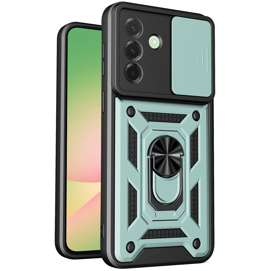 Techsuit CamShield, etui ochronne na telefon, funkcjonalna, praktyczna, solidna, zielono-czarne