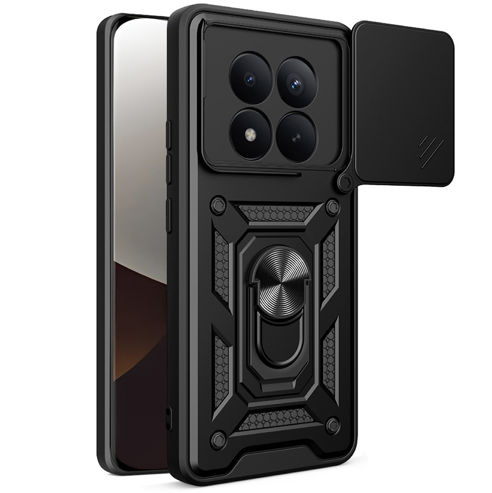 Techsuit CamShield, etui ochronne na telefon, funkcjonalna, praktyczna, solidna, czarne