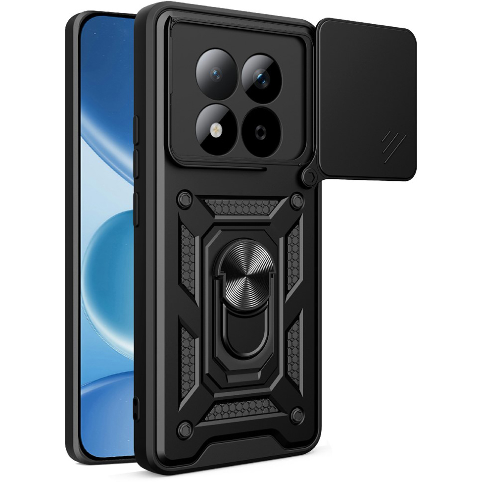 Techsuit CamShield, etui ochronne na telefon, funkcjonalna, praktyczna, solidna, czarne