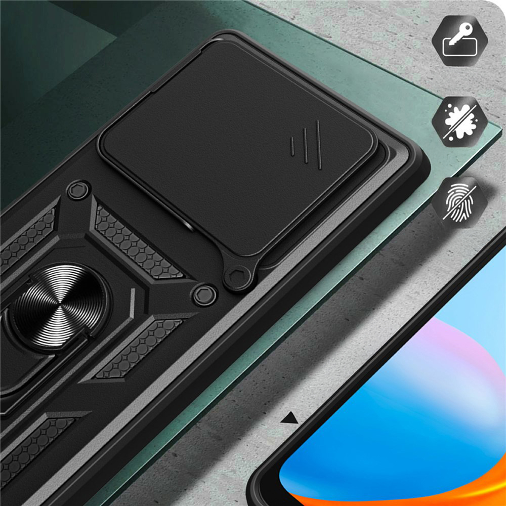 Techsuit CamShield, montaż w uchwycie samochodowym, praktyczny, wygodny, czarne