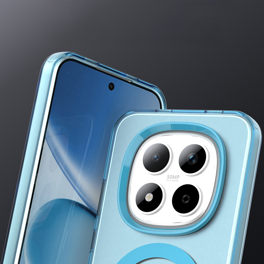 Techsuit CandyCase MagSafe, precyzyjne narożniki absorpcja energii uderzenia, wytrzymała, niebieskie