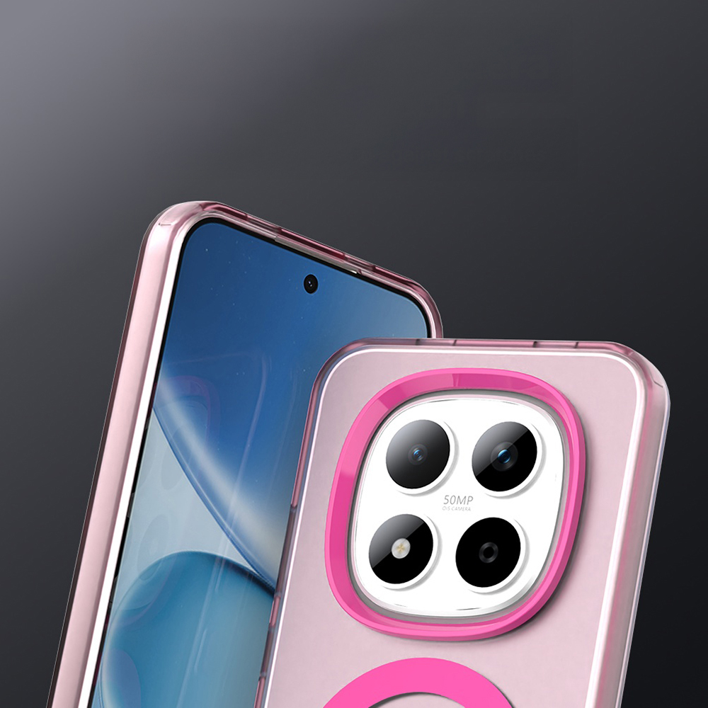 Techsuit CandyCase MagSafe, magnetyczne mocowanie i ładowanie MagSafe szybkie, różowe