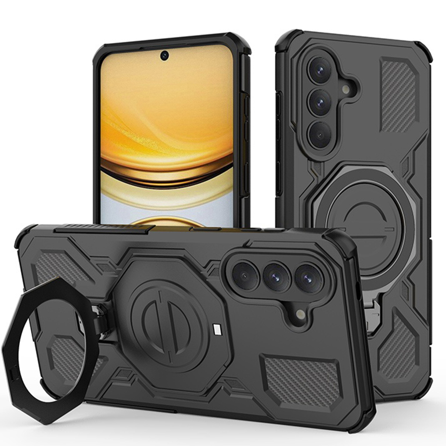 Techsuit Carbon Shield PRO, wojskowa ochrona telefonu pancerna konstrukcja wytrzymałość bezkompromisowa pewność uchwytu, czarne