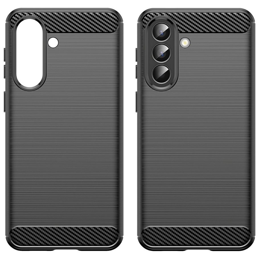 Techsuit Carbon Silicone, odporne etui zabezpieczające schludne łatwe w czyszczeniu, czarne