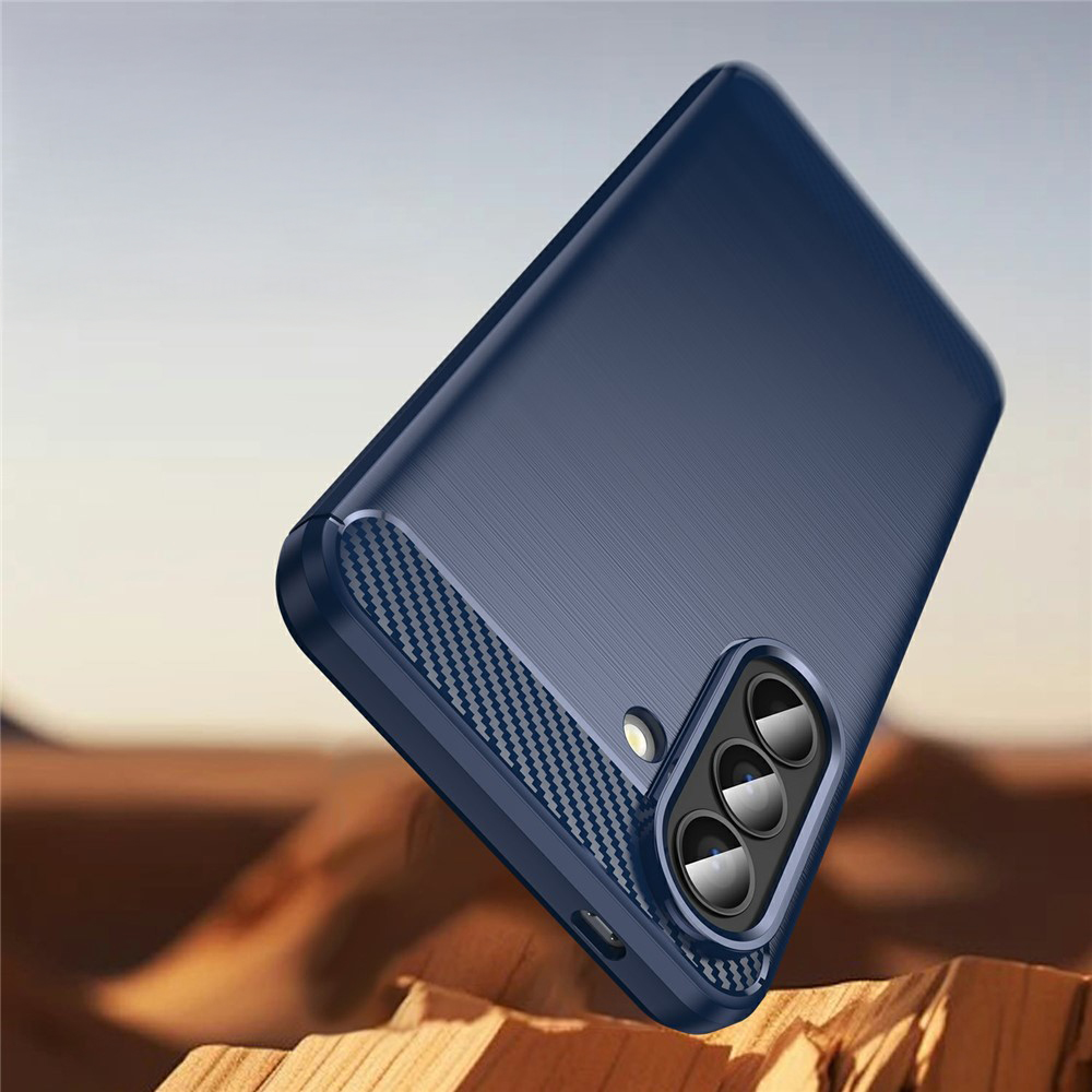 Techsuit Carbon Silicone, etui na telefon ergonomiczne wygodne praktyczne trwałe, granatowe