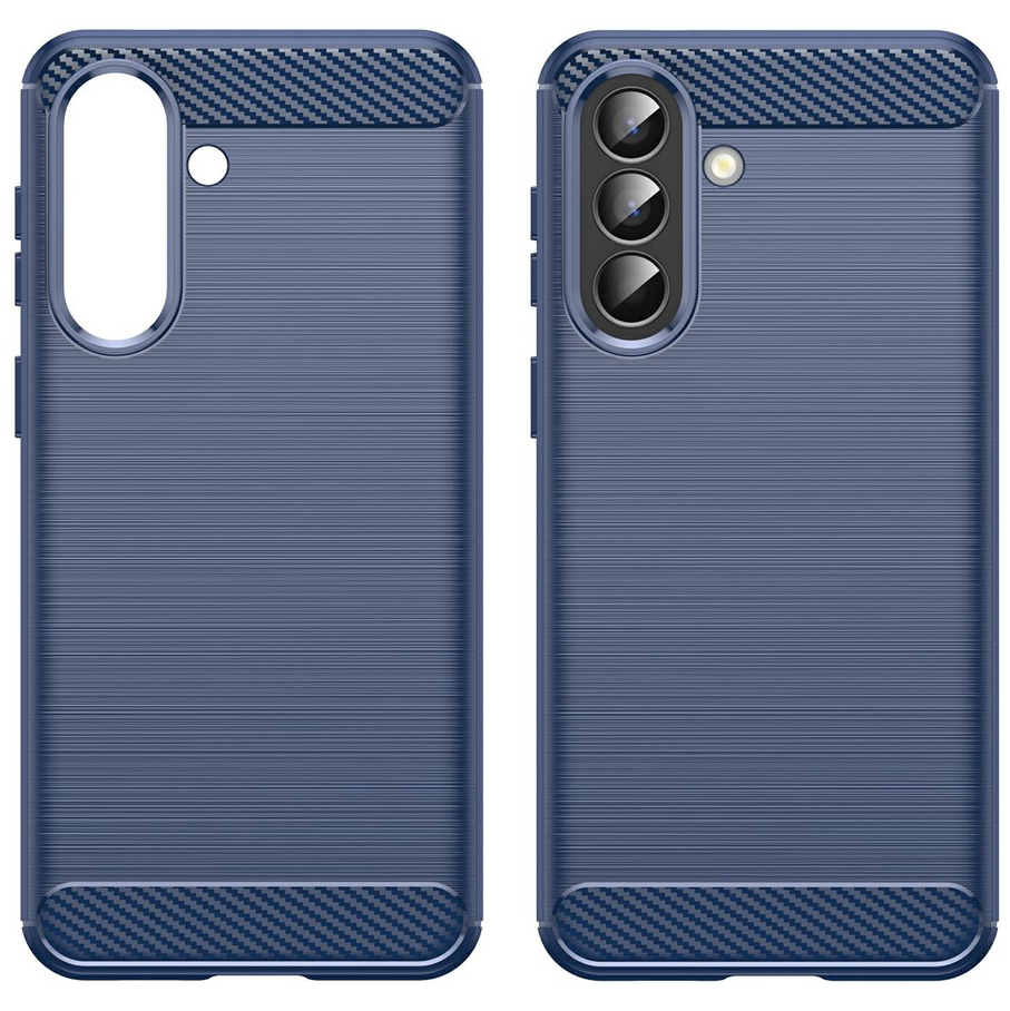 Techsuit Carbon Silicone, odporne etui zabezpieczające schludne łatwe w czyszczeniu, granatowe