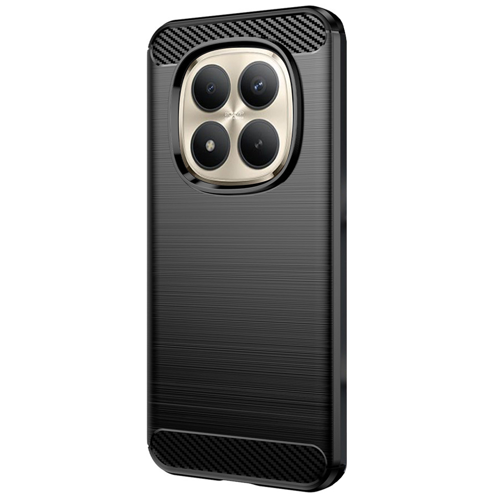 Techsuit Carbon Silicone, case z podwyższonym rantem amortyzujące stabilne bezpieczne, czarne