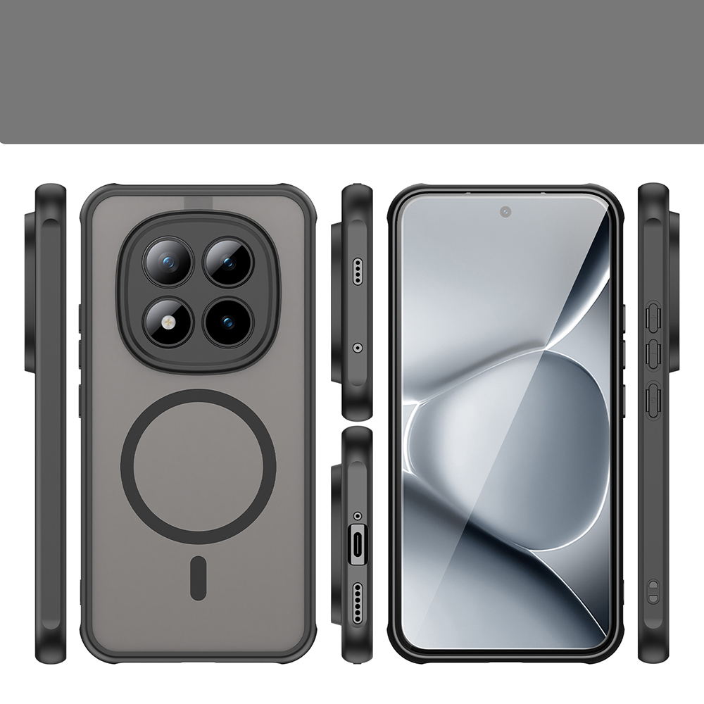 Techsuit HaloFrost II MagSafe, shockproof konstrukcja, ochrona przed zarysowaniami, bezpieczne, czarne