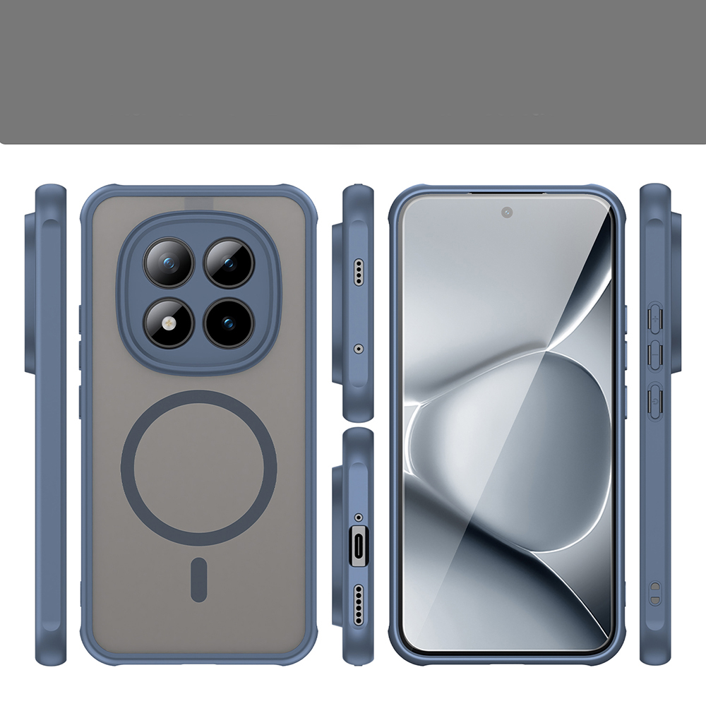 Techsuit HaloFrost II MagSafe, shockproof konstrukcja, ochrona przed zarysowaniami, bezpieczne, granatowe
