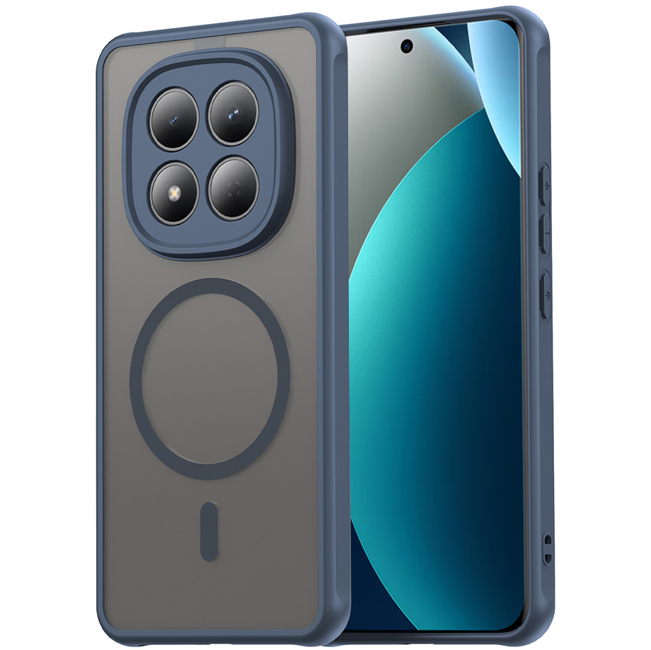 Techsuit HaloFrost II MagSafe, etui ochronne, stylowe, magnes MagSafe, granatowe