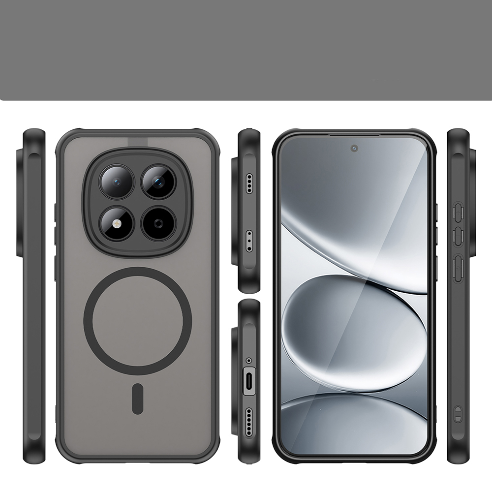 Techsuit HaloFrost II MagSafe, shockproof konstrukcja, ochrona przed zarysowaniami, bezpieczne, czarne
