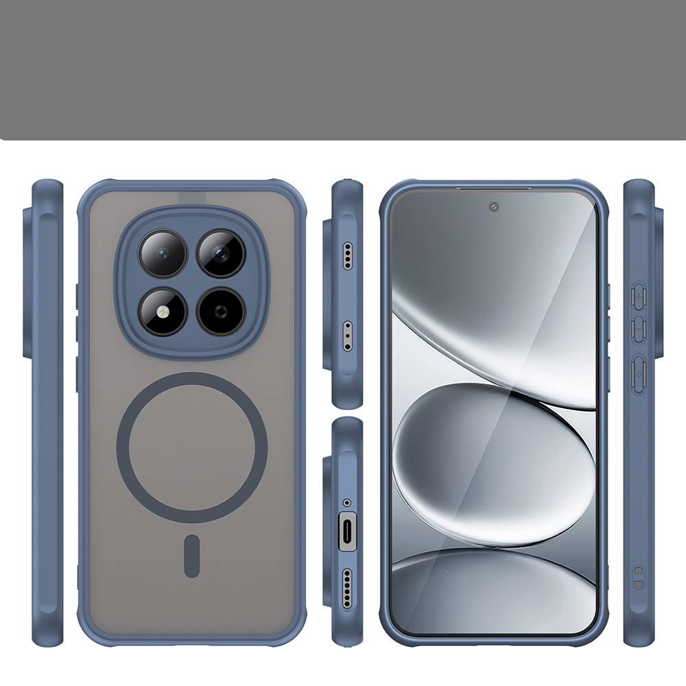 Techsuit HaloFrost II MagSafe, MagSafe kompatybilność, mocne magnesy, wygodne, granatowe