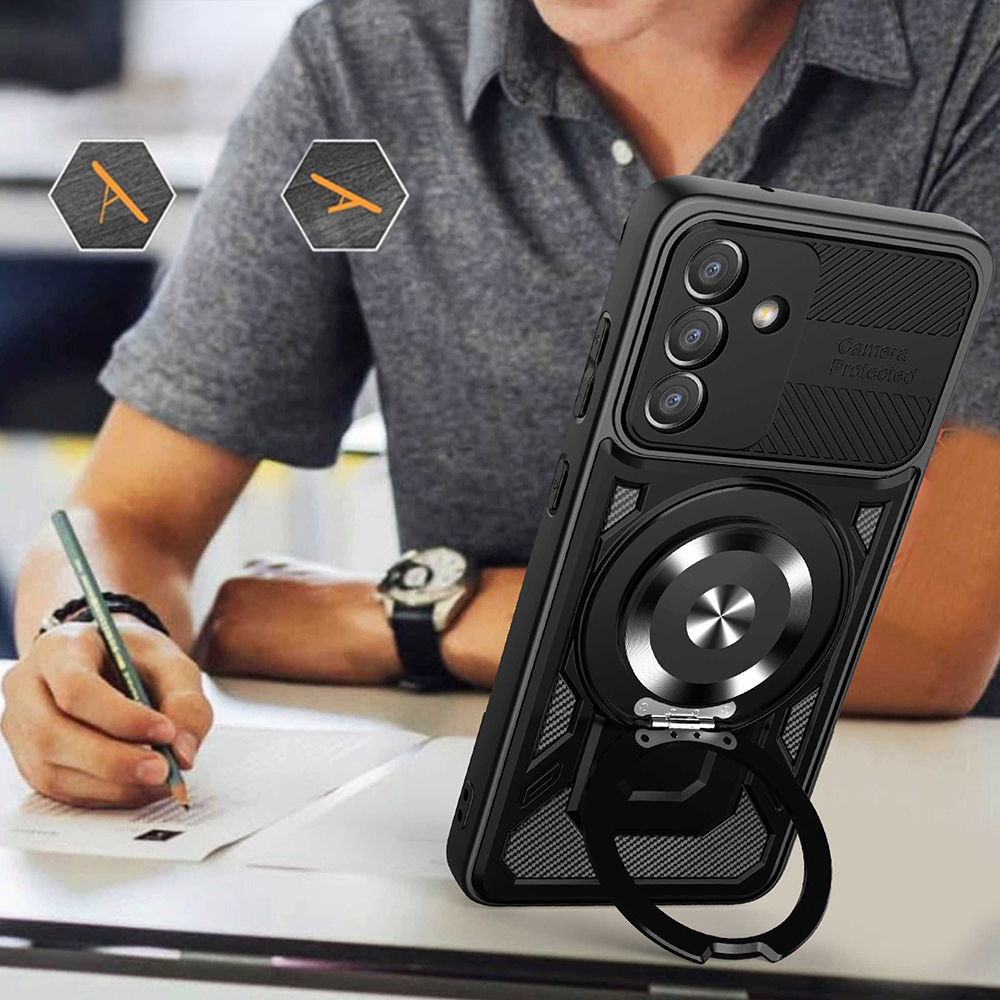 Techsuit RuggedCam , etui kompatybilne i funkcjonalne porty, praktyczny, czarne