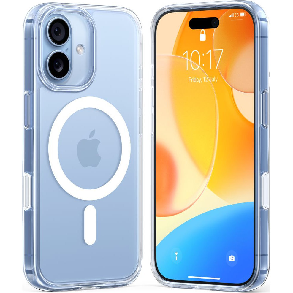 Torras Guardian-Mag do iPhone 17, stabilne mocowanie MagSafe, precyzyjne dopasowanie, smukła obudowa, minimalistyczny styl, pewny chwyt, przezroczyste