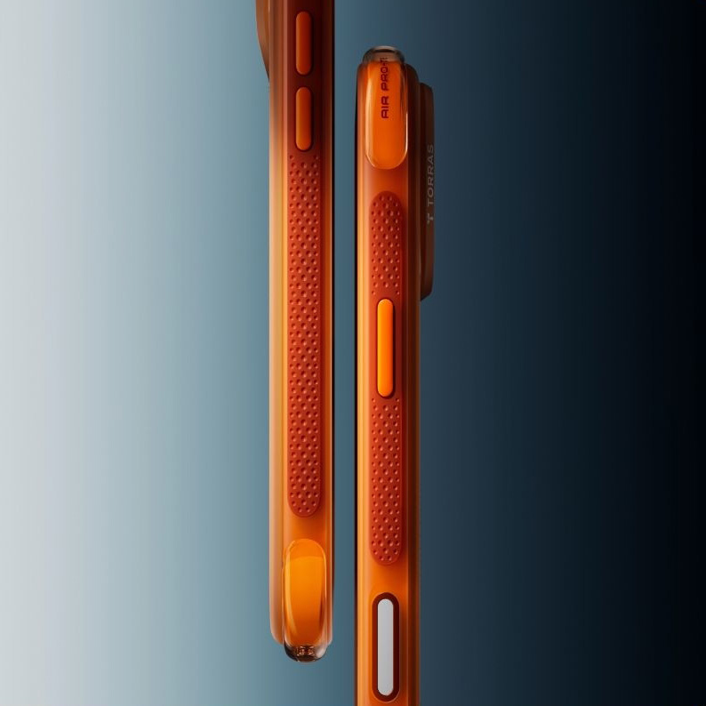 Etui ochronne Torras Ostand Q3 Air z podstawką pionową i poziomą, Horizon Orange